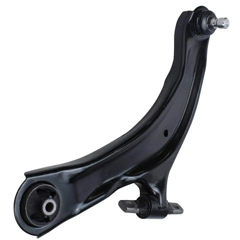 8 Piece Front End Suspension Kit For 2008-2013 Nissan Rogue Includes Front Lower Control Arms With Ball Joints, Front Sway Bars, Inner And Outer Tie Rods For A Smooth Ride And No-Fuss Install Rogue Select 2014-2015. Black front lower control arm with ball joint