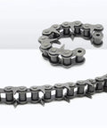 Top Grade 08b-1#45 Steel Tooth Drive Roller Chain Silent Transmission Link Just 1.5 Meters Long with steel links shown.