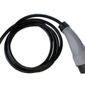 Top Shelf Charging Power Cord Assembly For MadJax X Series Storm And Star Ev Golf Cart Eight Point Two Feet Length with grey and black plug.