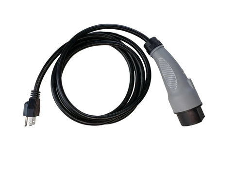 Top Shelf Charging Power Cord Assembly For MadJax X Series Storm And Star Ev Golf Cart Eight Point Two Feet Length with grey and black plug.