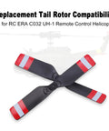 Tail Rotor Set For RC Era C032 UH 1 Helicopter Beefed Up For Stable Tail Control Pro Grade Lightweight Balance Design