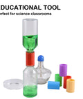 24 Piece Tornado Bottle Connector Set With Vortex Tubes In Four Colors For 2 Liter Bottles showing vortex in red connector