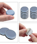 Heavy Duty Ptfe Teflon Furniture Sliders One Inch Thick Glides Featuring Easy Peel And Stick Mount for floor protection.