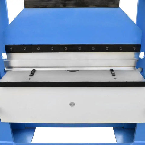 Electric 150 Ton Hydraulic Press Brake Bender Machine with 38 Inch Bend Length Two Stage Cylinder for precise metal bending details.