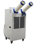 Heavy Duty Shop Cooler Rig With Smart Controls And Massive Fourteen Liter Tank Drops Killer Chill For Busy Warehouse And Garage Zones At 18700 Btu, portable unit with dual air ducts.