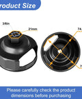 Motorcycle Oil Change Kit With Oil Filter Wrench And Reusable ABS Primary Case Oil Funnel Set dimensions shown
