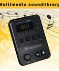 Electronic drum module with display, part of Eight Piece Electronic Drum Kit With Mesh Heads, USB MIDI for practice, recording