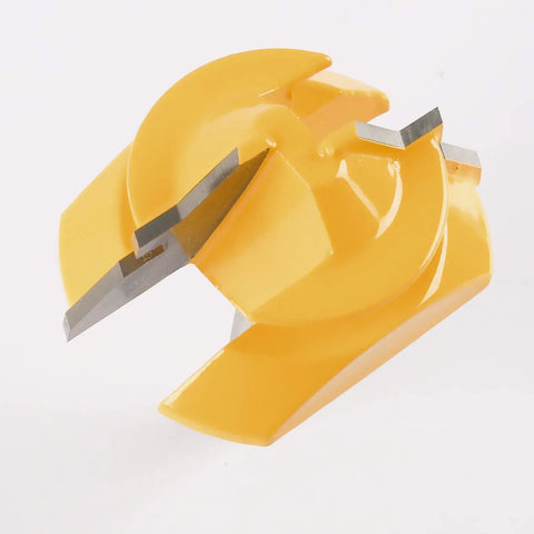 Heavy Duty Pro Grade Carbide Lock Miter Router Bit 45 Degree Cut 3/4 Inch Cutting Height 1/4 Inch Shank Built Tough