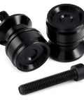 8mm Swingarm Spools Sliders Stand Universal M8 Black For Most Sport Bikes Street Bikes 600Cc 1000Cc Models Like CBR GSXR ZX SV Daytona Durable Aviation Grade Aluminum For Long Lasting Strength And Easy Install.