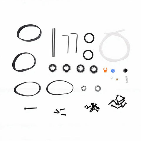 Passive Filament Driven Rewinder Full Set For Filamentalist V3 components including bearings, tools, belts, and hardware