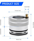 44Mm Wheel Bearing Grease Tool For Polaris RZR And Sportsman Models with detailed dimensions labeled on the image