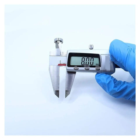 Caliper measuring Miniature Ball Bearing Kit Ten Pack MR128ZZ ABEC Five Chrome Steel 8x12x3.5mm High Precision Bearings for DIY Projects