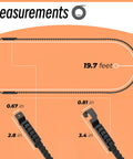 Heavy Duty Garage Door Opener Drive Belt 237 Inches Long For 7 Foot Doors Replacement Belt 41A5250 41AB050-2 detailed measurements
