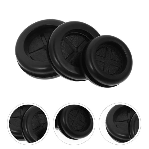 36 Pcs Ultimate Black Rubber Grommet Kit Perfect For Heavy Duty Wire And Cable Protection With High Temp Resistant Design To Shield Your Cords From Sharp Edges On Any Project, black rubber grommets in three sizes