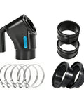 4 Inch Dust Collection Fitting Kit With Magnetic Handle For Woodworking Vacuum Systems set featuring magnetic couplers and rubber seals.