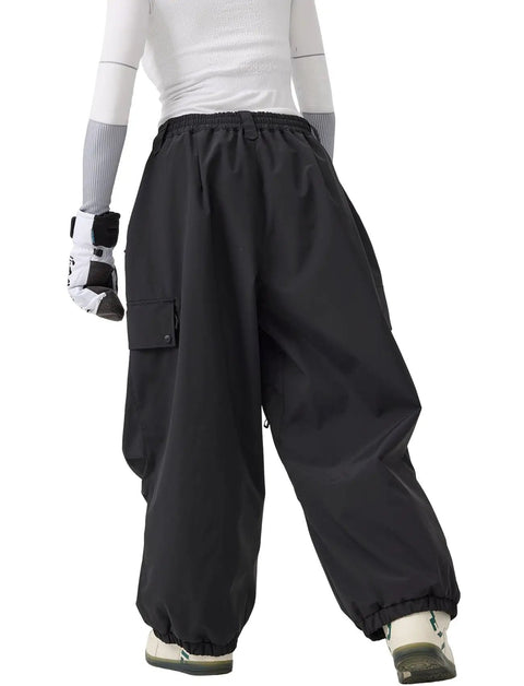 Baggy Snow Pants for Women and Men Insulated Snowboarding Trousers Waterproof Windproof Outdoor Gear Black Loose Fit