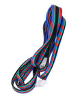 Boss Grade Motor Extension Cord Male To Female XH254 4P Connector Two Meter Extruder Cable for RC Drone application, colorful wires.