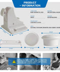 Invisible Magnetic Cabinet Locks For Child Safety, 20 Pack With 4 Keys, showing lock dimensions and components