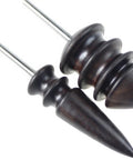 Pointed Tip Leather Burnishing Tool For Sharp Edges Ebony Edge Burnisher And Slicker Set for drills and lathes