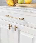 7.5 Inch Brushed Brass Kitchen Cabinet Handles 10 Pack Gold Cabinet Pulls For Cupboard And Drawer Durable Kitchen Hardware