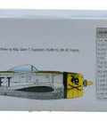 Side view of P47D Battle Of The Bulge 1 To 72 Scale Plastic Model Airplane Kit packaging, featuring model illustration and details.