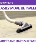 Heavy Duty Commercial Backpack Vacuum With Slick HEPA Media Filtration And Killer Restaurant Tool Kit Crafting to easily move between carpet and hard surfaces.