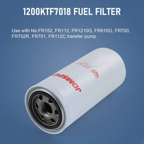 Heavy Duty Spin On Fuel Filter Particulate Replacement For Transfer Pumps 25 GPM With 1200KTG9075 Filter Head