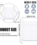 Image showing the size dimensions of durable sneaker laundry bag with zipper and straps, honeycomb mesh wash and dry net for shoes.