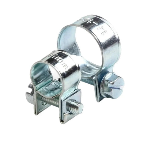 Top Quality Zinc Plated Steel Hose Clamp Assorted Kit With Double Ears Worm Drive Clamps Perfect For Fuel And Water Pipes 8-18mm Range Super Durable And Easy To Install Right Now. 8-18mm zinc plated steel double ear hose clamp for fuel and water pipes