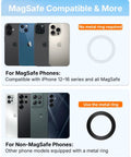 Magnetic Golf Cart Phone Holder That Snaps On And Keeps Your iPhone 16 Pro Max 15 14 13 12 Plus shown with MagSafe and non-MagSafe options