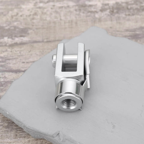 Heavy Duty Quick Release Clevis With Spring Pin For Air Cylinder Rods 5 16 UNF Right Hand Female Thread Universal Fitment