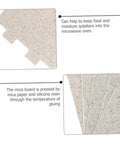 Two Sets Of Seven Microwave Mica Plates For Heat Insulation Replacement Easy To Cut Compatible With Most Microwave Ovens Durable Insulation Sheets To Boost Cooking Efficiency, showing close-up of mica texture and layers.