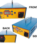 Paintless Dent Repair Kit With Induction Heater Hotbox blue unit with digital display and controls, front, side, back views
