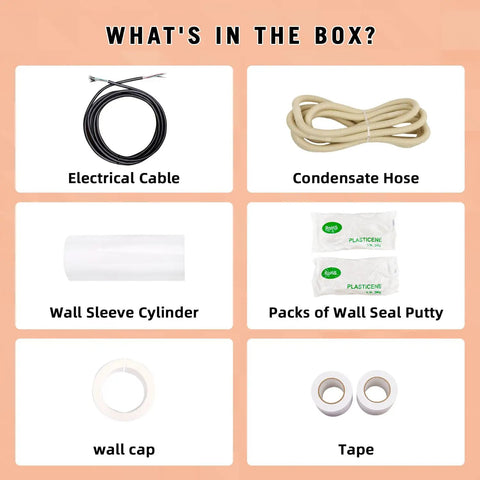 Insulated Sixteen Foot Line Set for Mini Split AC One Quarter and Three Eighths Inch Copper Tubing DIY Friendly Includes Fittings