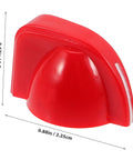 Red knob from 12 Piece Chicken Head Potentiometer Knob Caps Set For Electric Guitar Volume Control And Tone Adjustment Durable Metal Pot Knobs