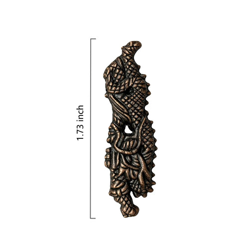 Dope Anti Rust Metal Alloy Menuki Tsuka Fitting Ornament For Katana Wakizashi And Tanto Handles, 1.73 inch size, intricate design