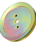 Heavy Duty Mower Spindle Drive Pulley For 100 Series Lawn Deck Perfect Fit For D105 And D110 Models With Steel Build For Smooth Power Delivery And Zero Belt Slippage, color-coated steel design.