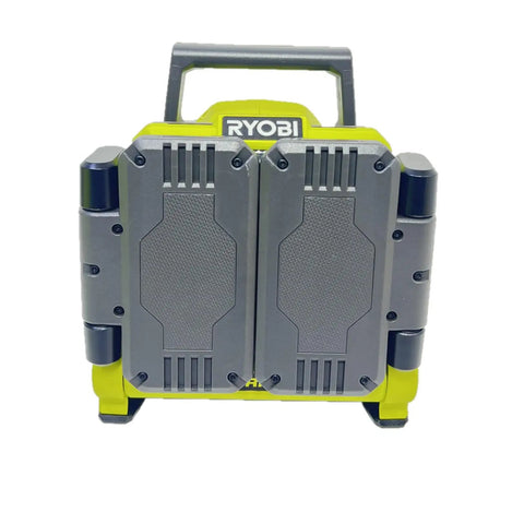 Front view of 18V Cordless Hybrid 3000 Lumens LED Panel Light For The Job Site, Boss Level Brightness, Portable Panel Lamp