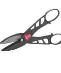 Beefy 12 Inch Aluminum Snip For Heavy Duty Metal Cutting With High Carbon Blades, Combination Cut, sleek head, large handle loops