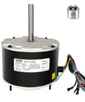 Heavy Duty 1/6 HP Condenser Fan Motor Replacement 1075 RPM 208-230V With 5 MFD Capacitor Includes 5MFD Cap