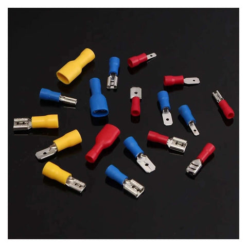 Awesome 900 Pc Insulated Spade Wire Terminals Butts With Crimping Tool For 22 To 10 Awg Electrical Wiring Repair Kit, assorted terminals