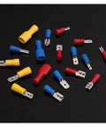 900 Pack Insulated Male Female Spade Wire Terminals Butt Connectors Kit With Crimping Plier Hand Tool For Easy 22 To 10 Awg Electrical Wiring Jobs That Are Totally Awesome, assorted insulated spade connectors