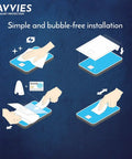 Installation steps for Ultra Clear Housing Case Screen Protector For Roborock S8 Lidar Sensor. Simple and bubble-free.