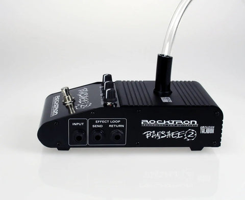 Side view of Banshee 2 Talk Box Guitar Effects Pedal With Built In Amplifier And Tube Mouthpiece For Electric Guitar Bass And Keyboards