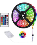 Multicolor Battery Powered LED Strip Lights With Remote Control For Indoor And Outdoor Decor, Waterproof 2m Length