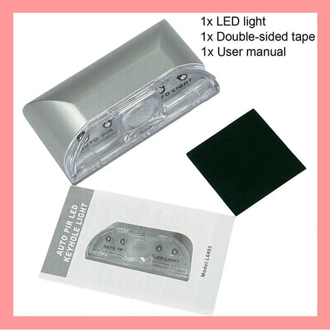 Infrared PIR Wireless Motion Sensor LED Light For Kitchen Hallway Stairway Auto On Off Energy Saving Night Lamp With Four LED Bulbs Silver Finish No Sweat Install