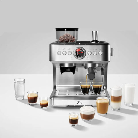 Darn Good Semi Automatic Espresso System With Integrated Conical Burr Grinder And Easy Pull Steam Wand Features Pid Temperature Lock 95 Oz Removable Water Container Slim Desktop Coffee Brewer For Rich Lattes with coffee cups.
