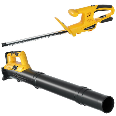 Cordless Hedge Trimmer And Leaf Blower Combo For 20V Max Battery Tool Only, 18 Inch Hedge Trimmer And Electric Leaf Blower