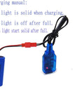 3.7V 800mAh Li Ion Rechargeable Battery With JST Plug And USB Cable For Huina 1337 1338 RC Construction Trucks charging setup