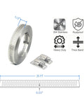 Get Your DIY Custom Cut-To-Fit 304 Stainless Steel Hose Clamp Kit With Extra Thick Anti-Slip Fasteners For Adjustable Duct Pipe And Auto Car Projects That Last A Lifetime. 35 ft 304 stainless hose clamp roll with 12 fasteners